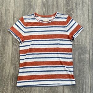 Madewell - Red, White & Blue Striped Cotton Knit Tee - Size XS